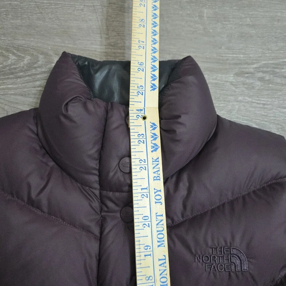 The North Face 700 Gilet Down Body Warmer Sleeveless Vest Womens Sz M Purple EUC
